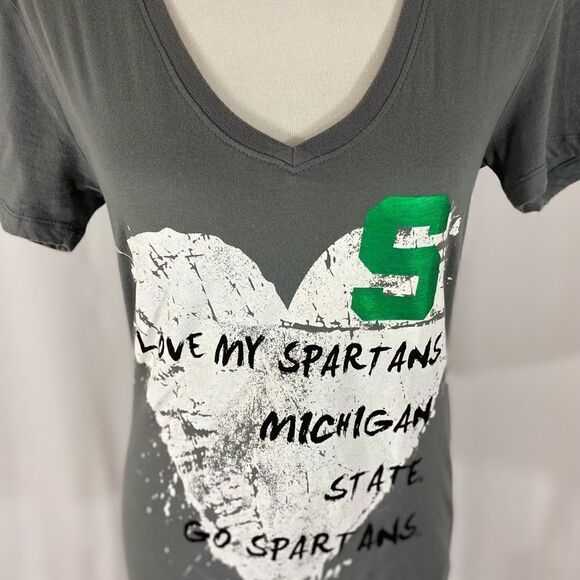 NWOT Michigan State Spartans V Neck Tee - Picture 4 of 7